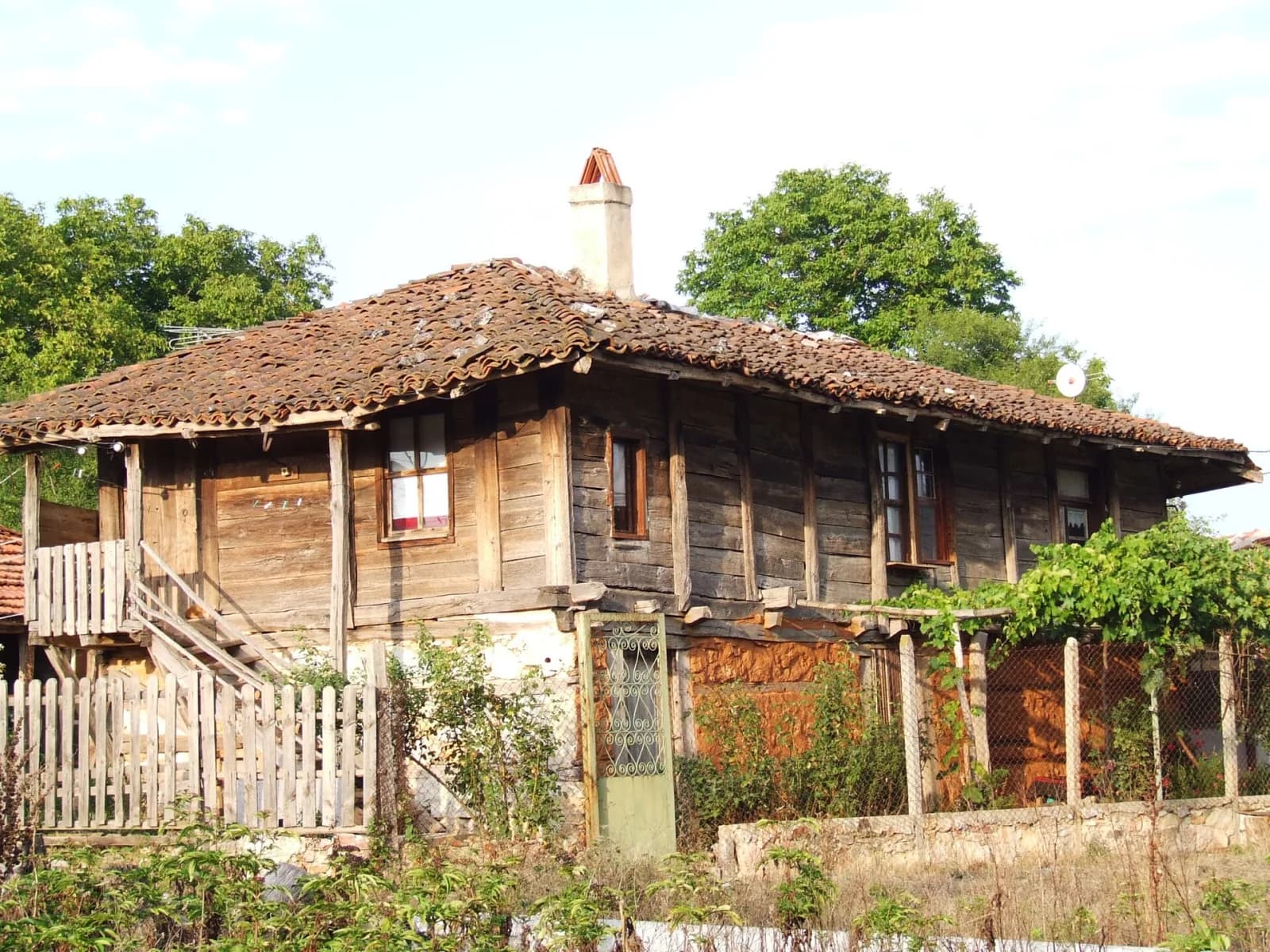 Brashlyan köyünde geleneksel Strandzha evi